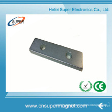 N38 (80*20*5mm) NdFeB Block Magnet with 2 Hole